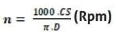 Rumus Kecepatan Putaran Mesin Cnc